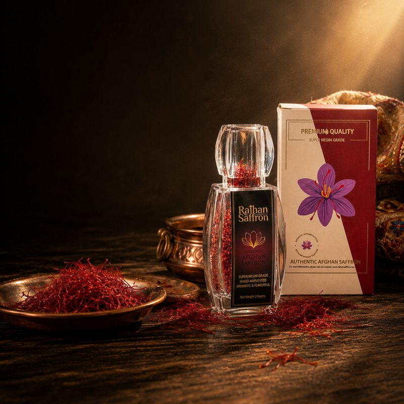 Premium Afghan Saffron Threads, 5g Bottle — Raihan Super Negin