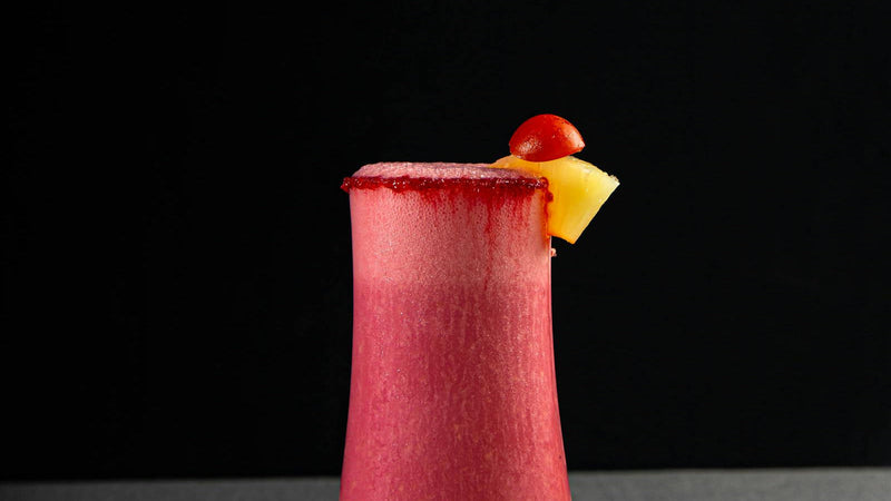 Saffron sharbat, Persian saffron-rosewater cooler over ice, made with Raihan Afghan Super Negin saffron