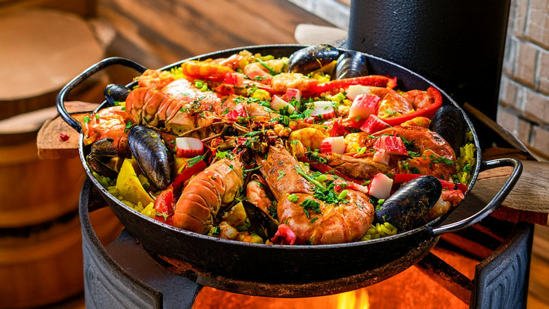 Saffron mussels steamed in white wine broth, made with Raihan Afghan Super Negin saffron