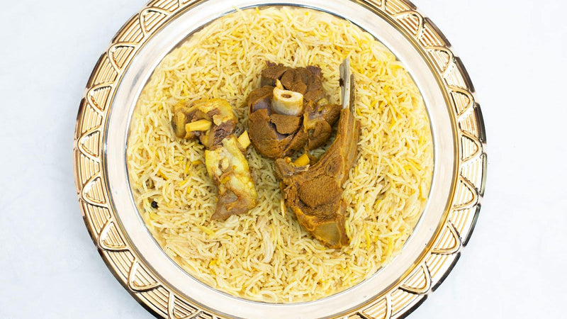 Zereshk polo ba morgh, Persian saffron chicken with barberry rice, made with Raihan Afghan Super Negin saffron