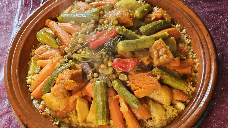 Moroccan saffron chicken tagine with green olives and preserved lemon, made with Raihan Afghan Super Negin saffron