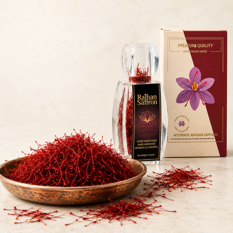 Premium Afghan Saffron Threads, 3g Bottle — Raihan Super Negin