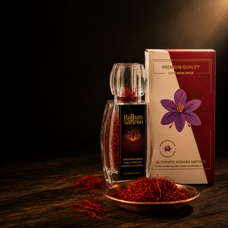 Premium Afghan Saffron Threads, 2g Bottle — Raihan Super Negin