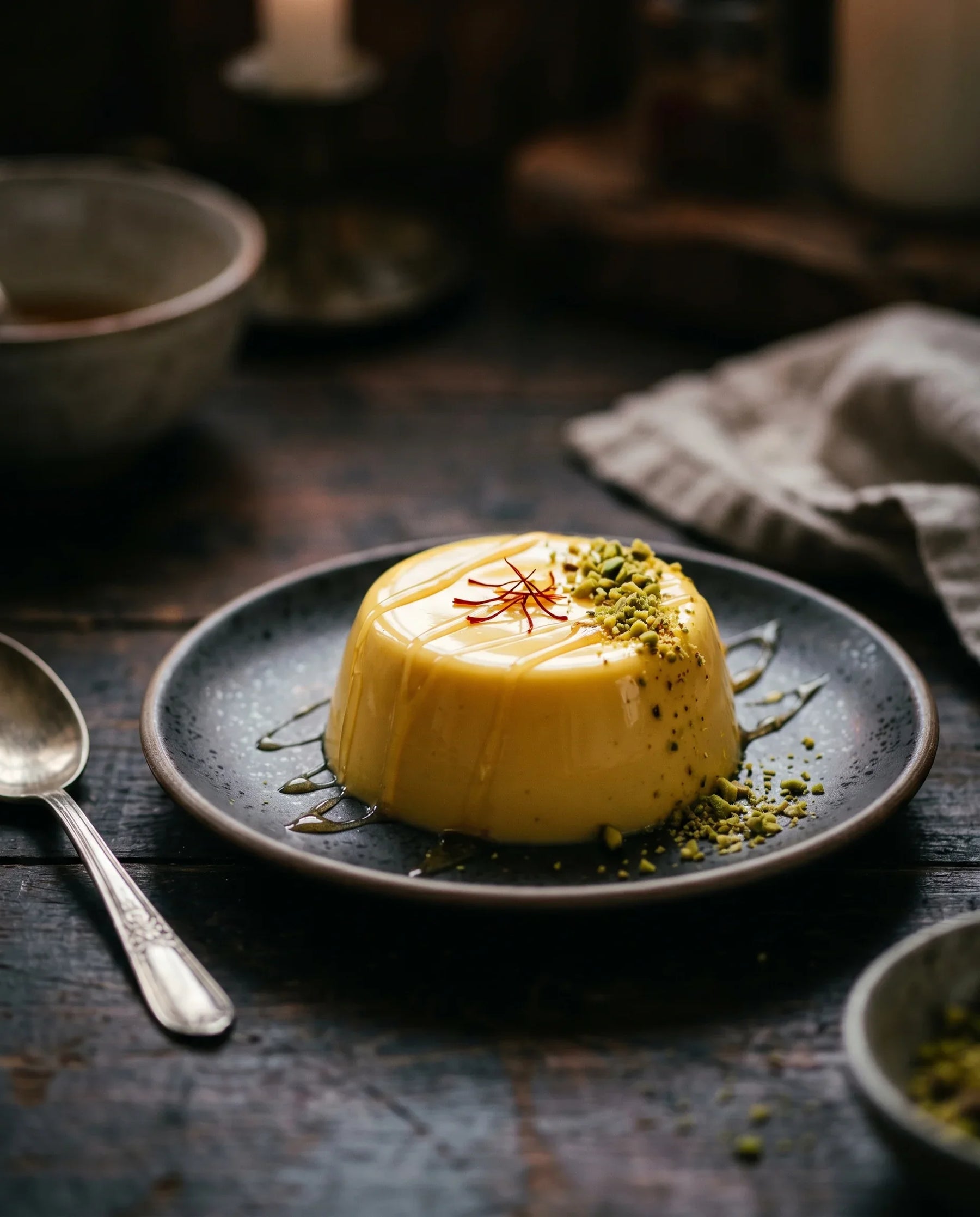 Saffron Panna Cotta — Raihan Saffron